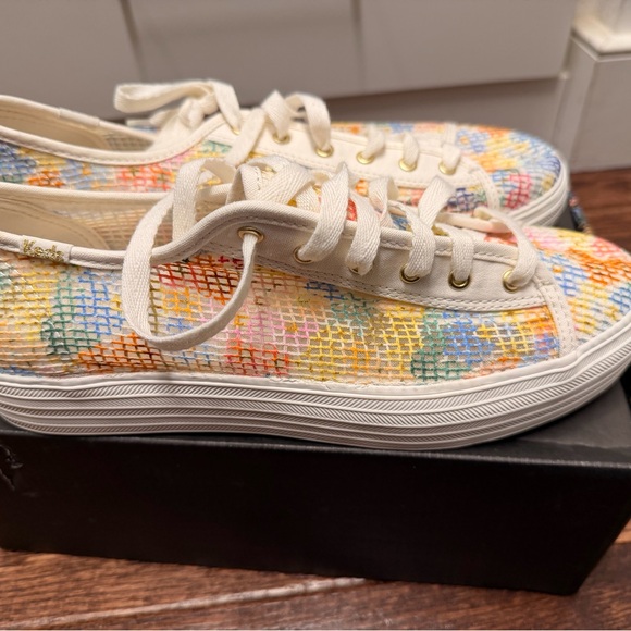 NIB Keds x Rifle Paper Co Platform Sneakers – Women’s 8 – Floral – New In Box - Picture 3 of 5